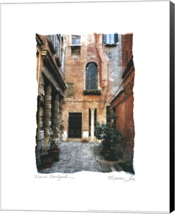 Framed Venice Courtyard Print