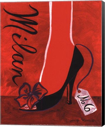Framed High Heels Milan Print