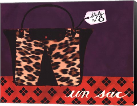 Framed Leopard Handbag IV Print