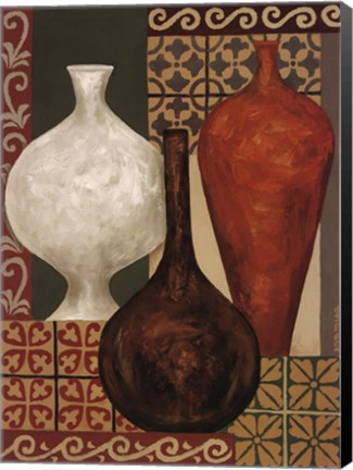 Framed Vessels Tiles II Print