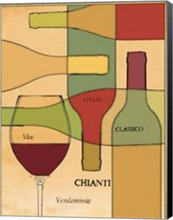 Framed Wine Cellar I Print