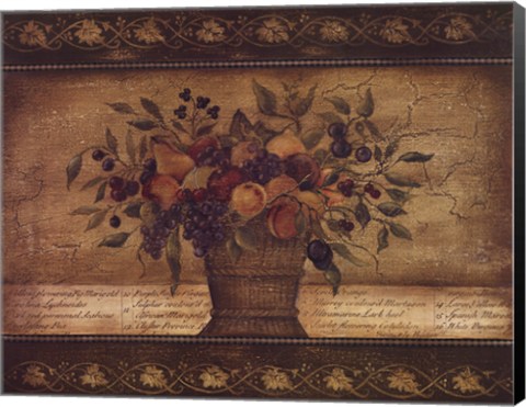 Framed Old World Abundance II Print