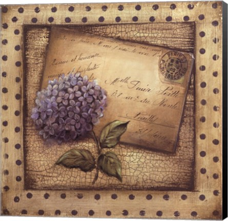 Framed Paris Hydrangea Print