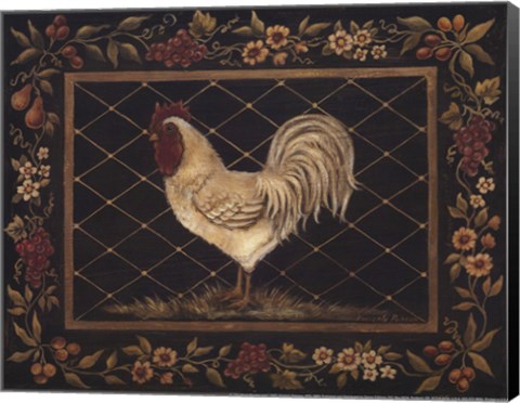 Framed Old World Rooster - Mini Print