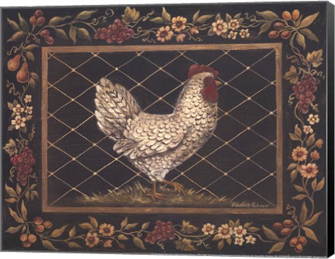 Framed Old World Hen - Mini Print