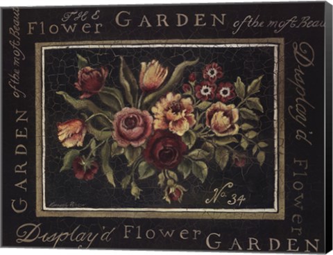 Framed Flower Garden No 34 Print
