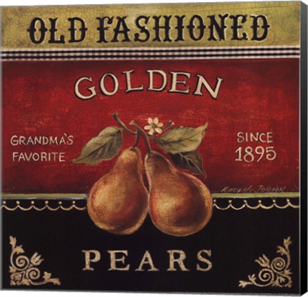 Framed Golden Pears Print