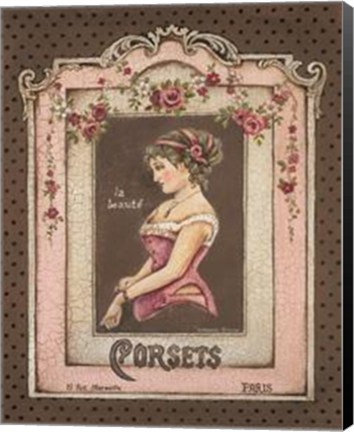 Framed Corsets II Print