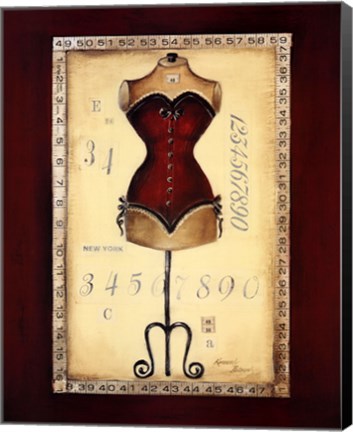 Framed Taille De Robe I Print