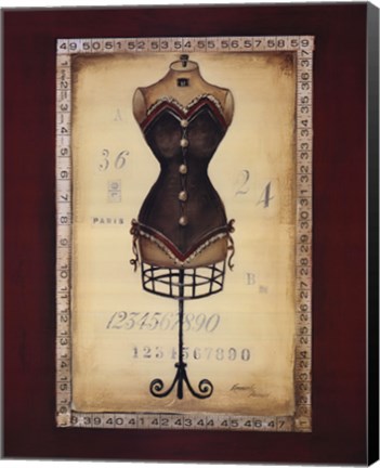 Framed Taille De Robe II Print