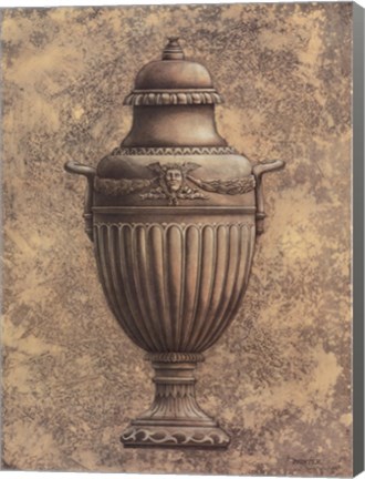 Framed Classical Urn Series #1-B Print