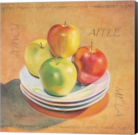 Framed Four Apples Print