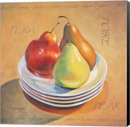 Framed Three Pears Print