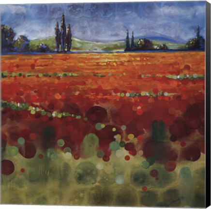 Framed Spring Meadows II Print