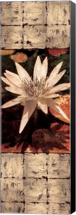 Framed Waterlily Panel I Print