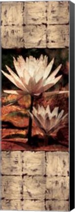 Framed Waterlily Panel II Print