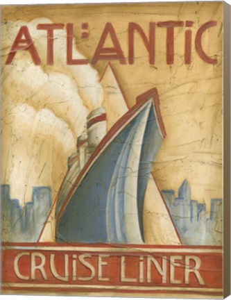 Framed Atlantic Cruise Liner Print