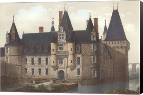 Framed Petite French Chateaux II Print