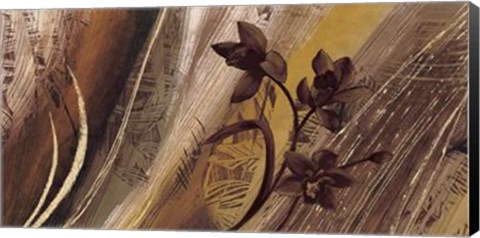 Framed Bouquet D&#39;or I Print