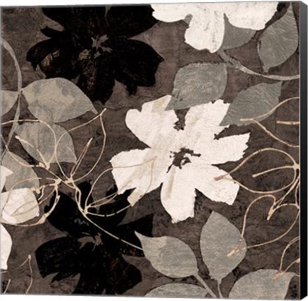 Framed Fleurs III Print