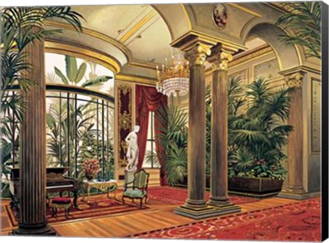 Framed Salle Des Colonnes Print