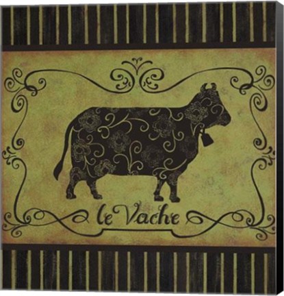 Framed La Vache Print
