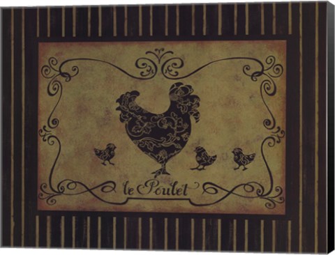 Framed Le Poulet Print