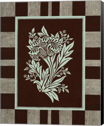 Framed Aqua Elegance II Print