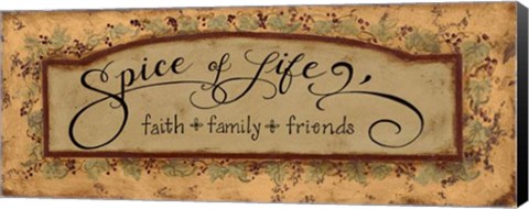 Framed Spice Of Life Print