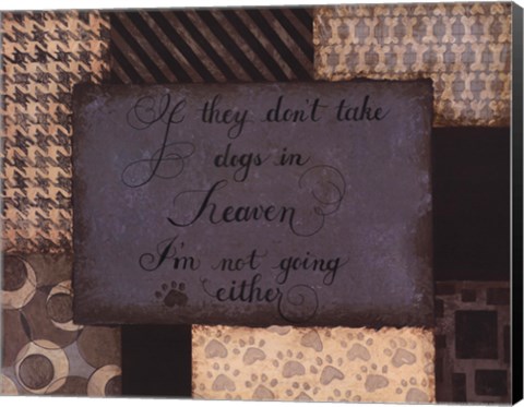 Framed Dogs In Heaven Print