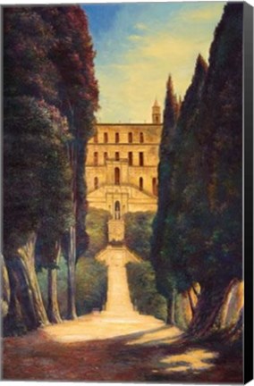 Framed Tuscan Villa Print
