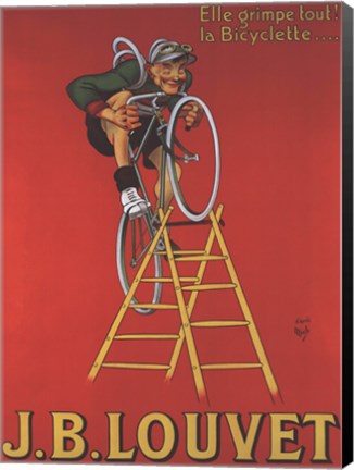 Framed Cycles Louvet Print