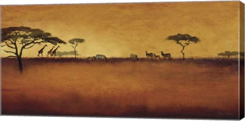 Framed Serengeti I Print