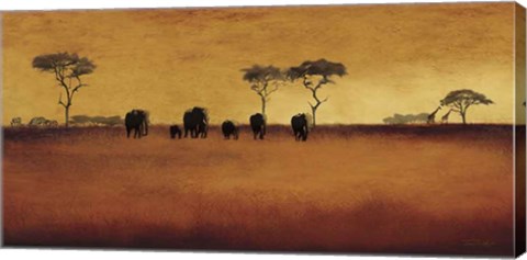 Framed Serengeti II Print