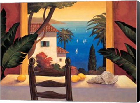 Framed Ocean Breeze I Print