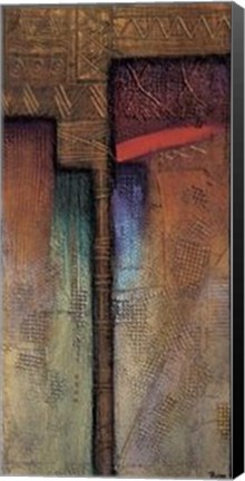 Framed Distant Journey I Os Print