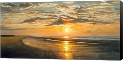 Framed Seashore Tranquility Print
