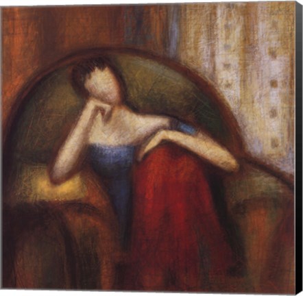 Framed Pensive I Print