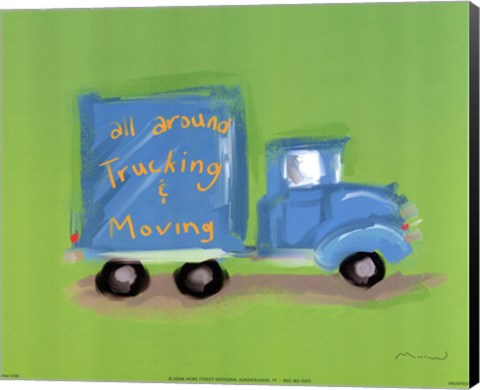 Framed All Around Trucking Print