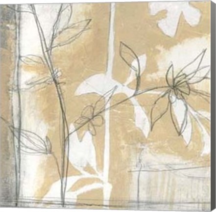 Framed Neutral Garden Abstract IV Print