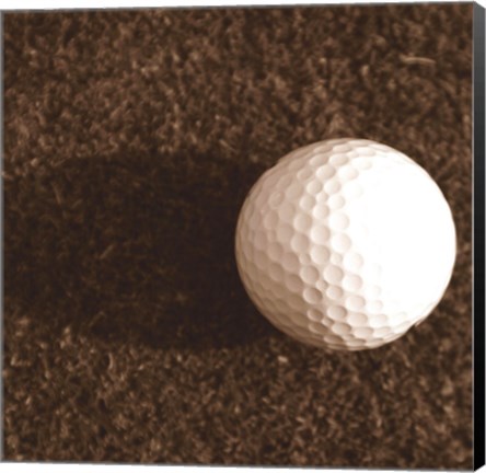 Framed Sepia Golf Ball Study IV Print