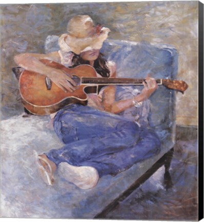 Framed Tessa's Guitar Print