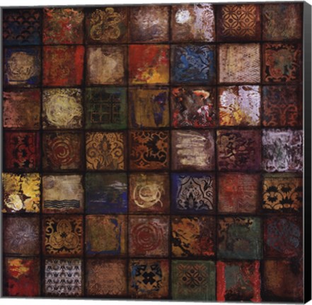 Framed Baroque Collage II Print