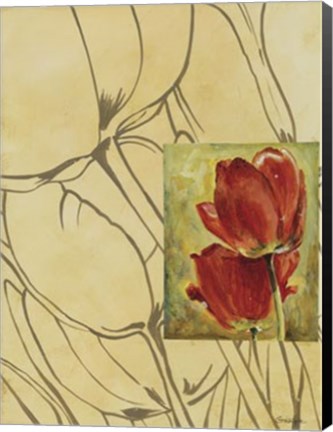 Framed Fleur De Fleur II Print