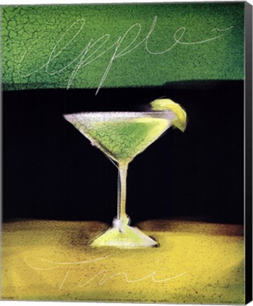 Framed Apple Martini Print