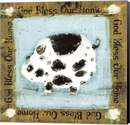 Framed God Bless Our Home Print