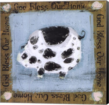 Framed God Bless Our Home Print