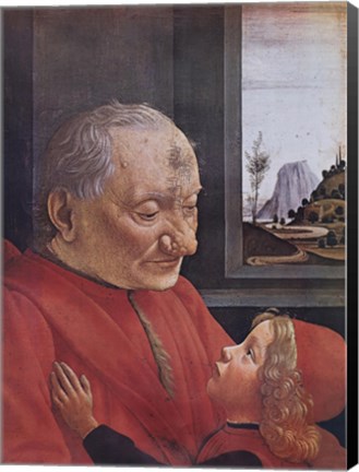 Framed Old Man and His Son Print