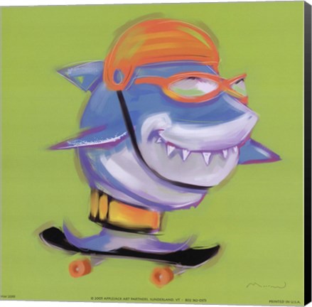 Framed Shark Attack Print