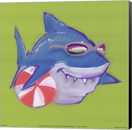 Framed Beached Shark Print